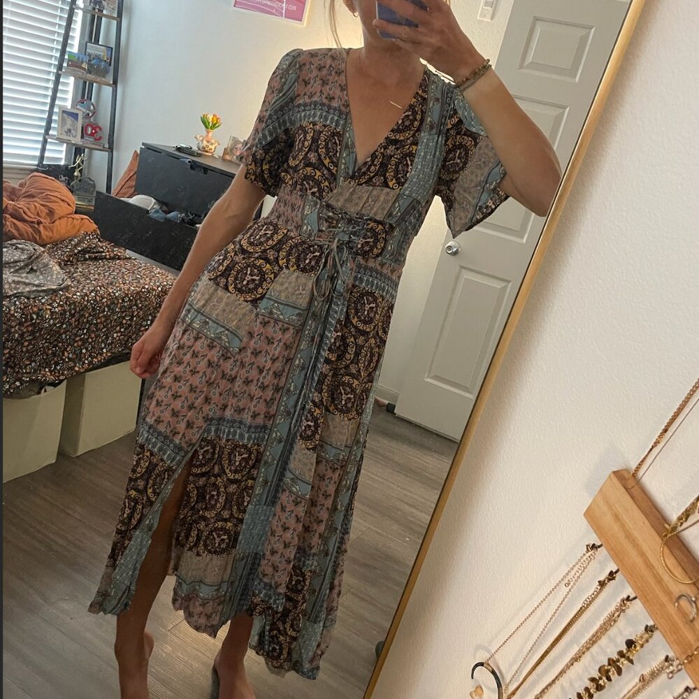 attractivo Colorful Midi Dress
